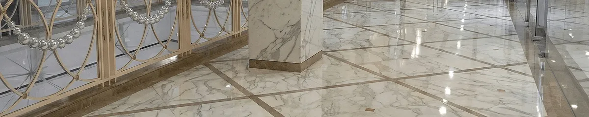 Beautiful marble floor professionally installed in Green Bay, WI